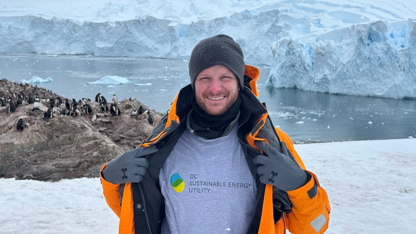 Doug Abbott, DCSEU Program Manager, on his trip to Antarctica in February 2024